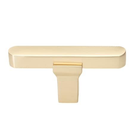 Gliderite Hardware 2-1/4 in. Center to Center Solid Flat T Knob Champagne Gold, 10PK 4842-T-CHPG-10